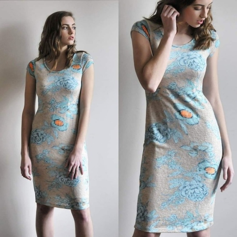 Anthro-esque Taupe Bodycon Dress